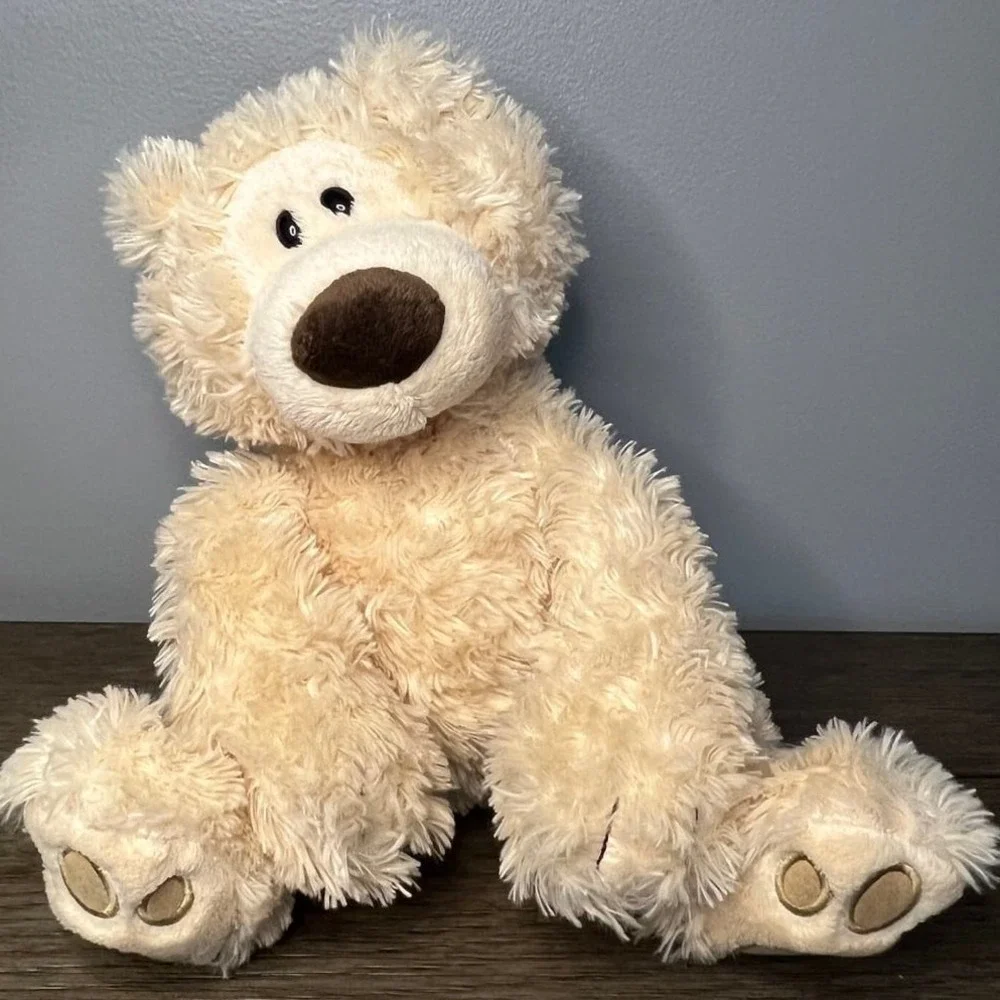 Gund Philbin Teddy Bear Cream Beige Shaggy Plush Stuffed Animal Toy 6047531
